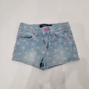 Freestyle Revolution Light Blue Star Denim Shorts Sz 4